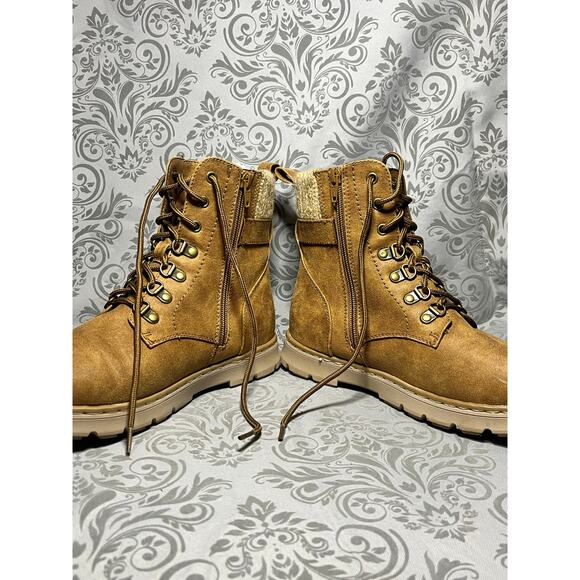SO Vikie Women’s Natural Lace-Up Ankle Boots Size 8 - Picture 1 of 4